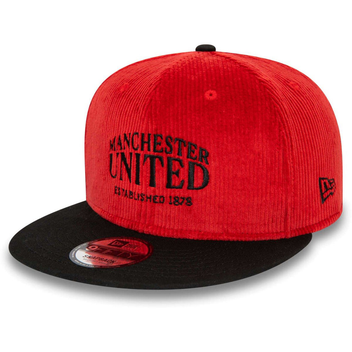 New Era Men's Red Manchester United Corduroy 9FIFTY Snapback Hat - Image 2 of 4