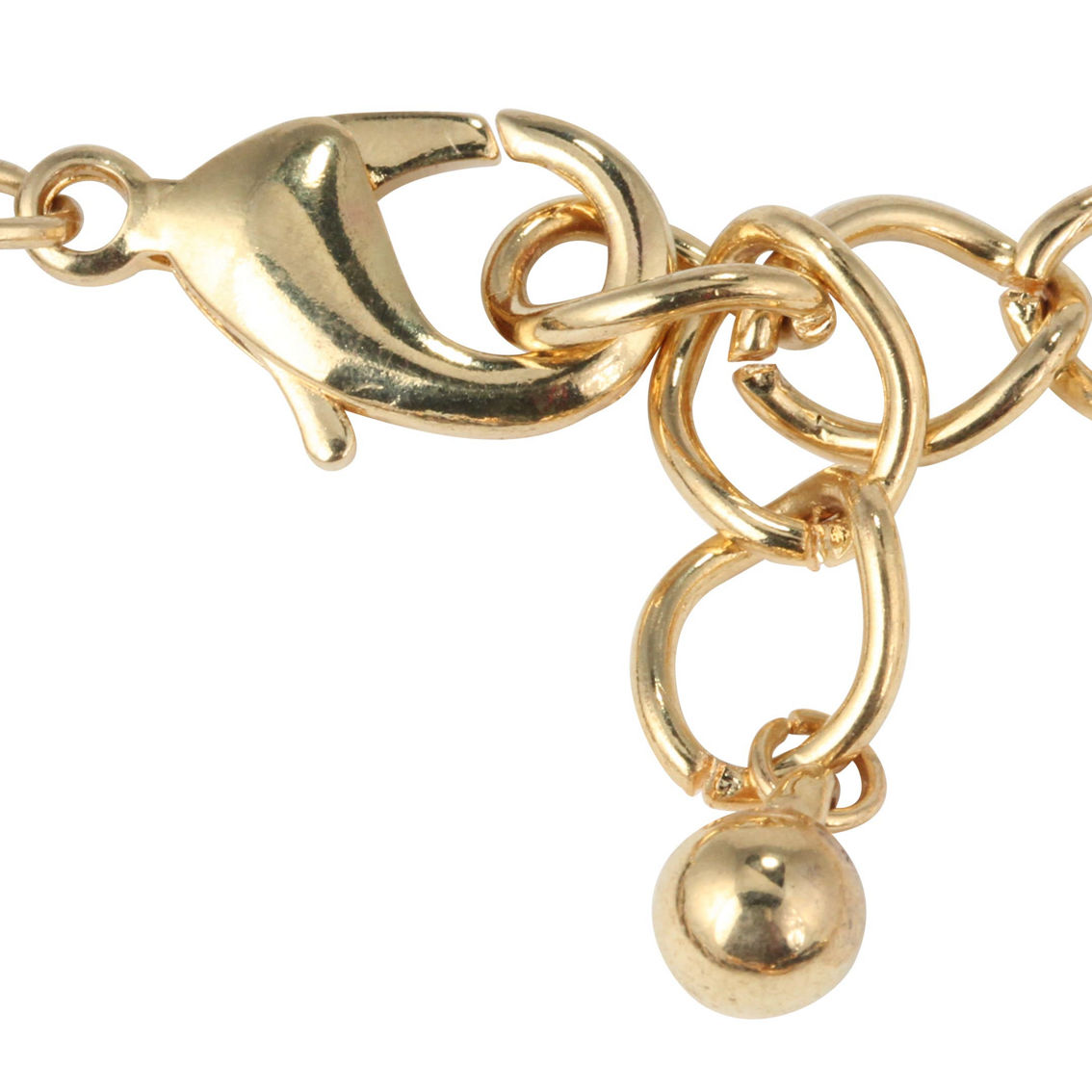 PalmBeach Goldtone Ruthenium Curb-Link Bracelet Earrings - Image 2 of 5