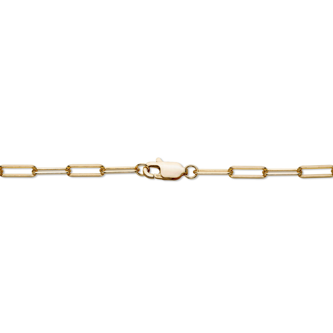 PalmBeach Paperclip Chain Necklace 14K Gold Plated .925  18
