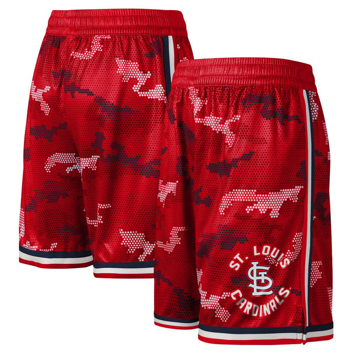 Outerstuff Youth Fanatics Red St. Louis Cardinals Tech Runner Shorts - Image 2 of 4
