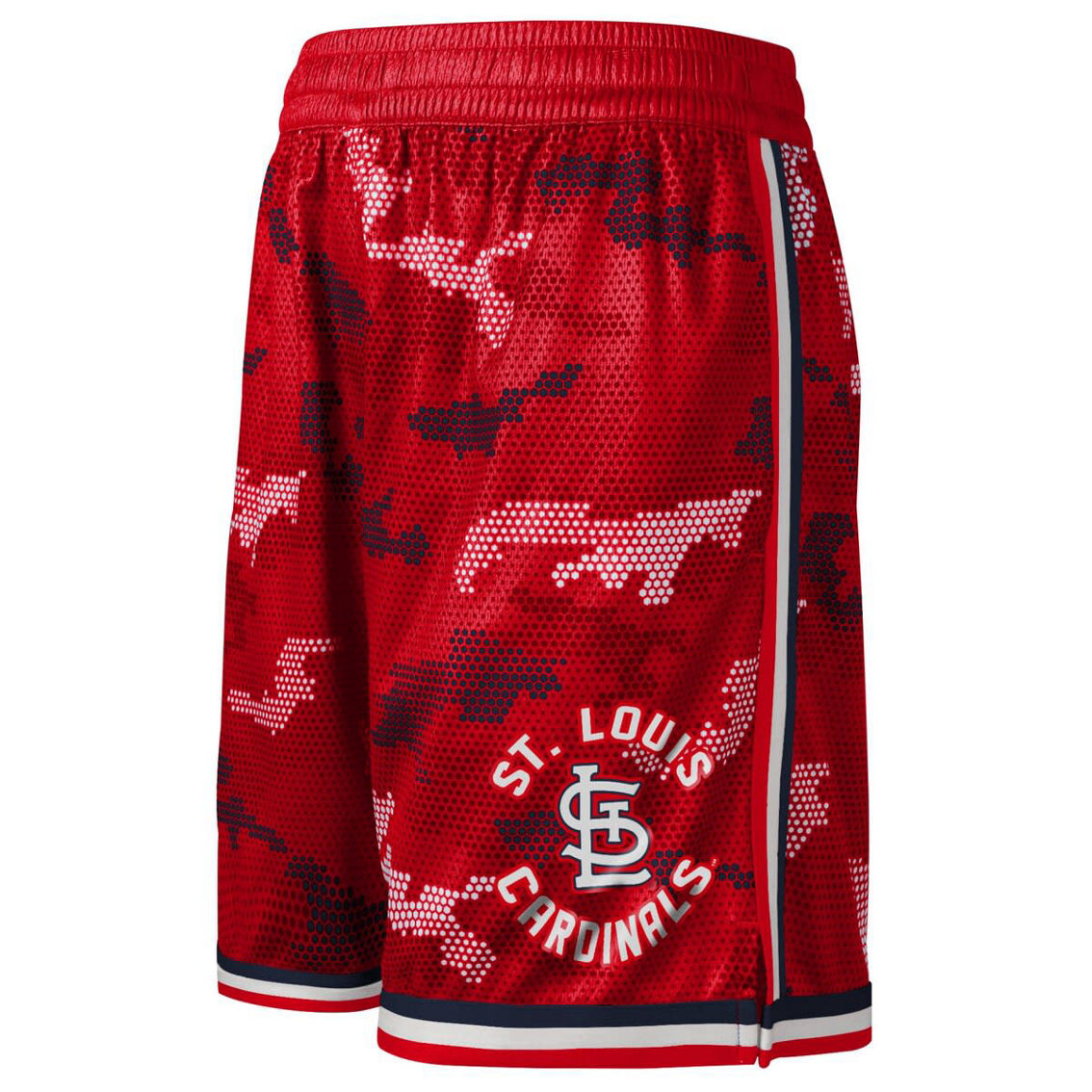 Outerstuff Youth Fanatics Red St. Louis Cardinals Tech Runner Shorts - Image 3 of 4