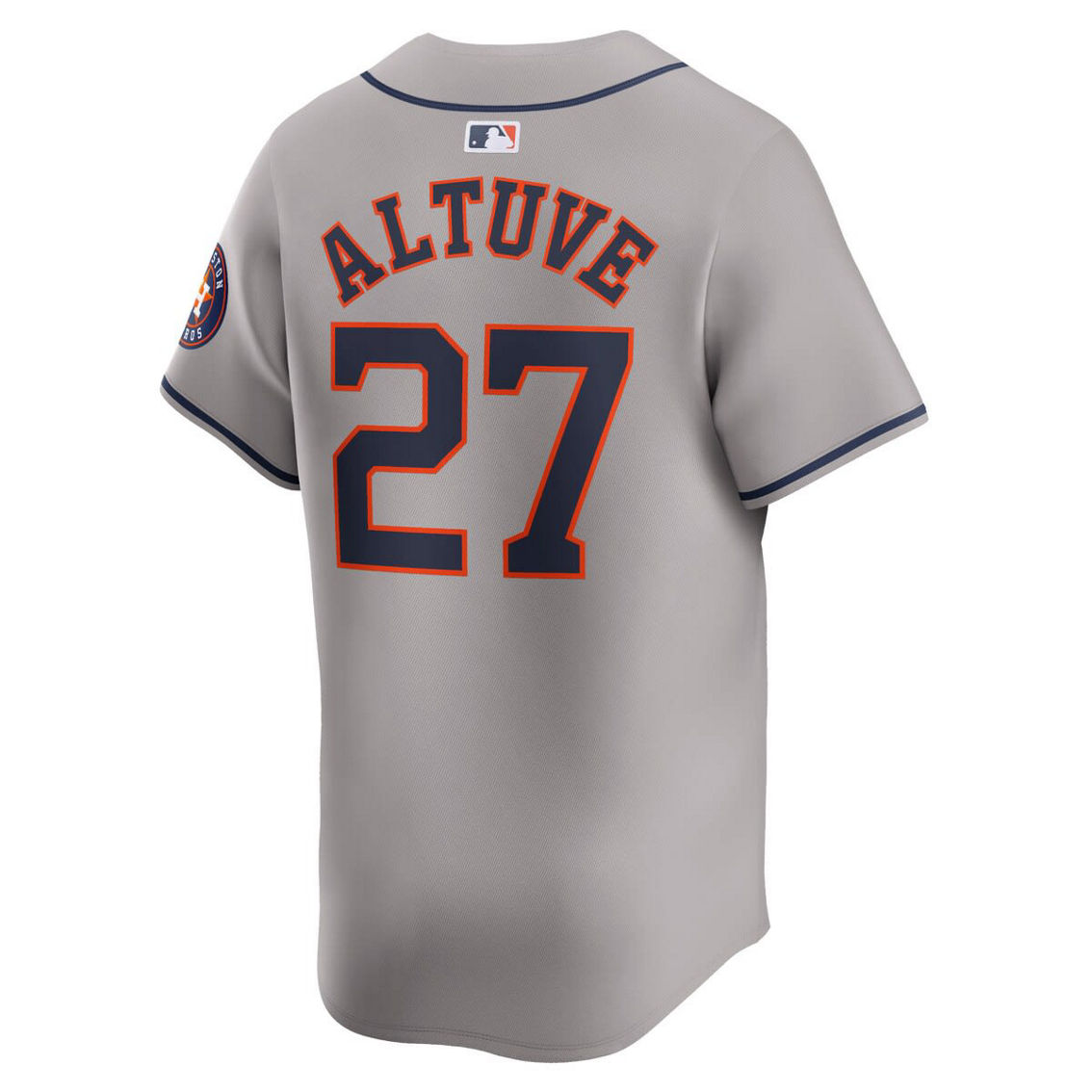 Nike Men's Jose Altuve Gray Houston Astros Away Limited Player Jersey - Image 4 of 4
