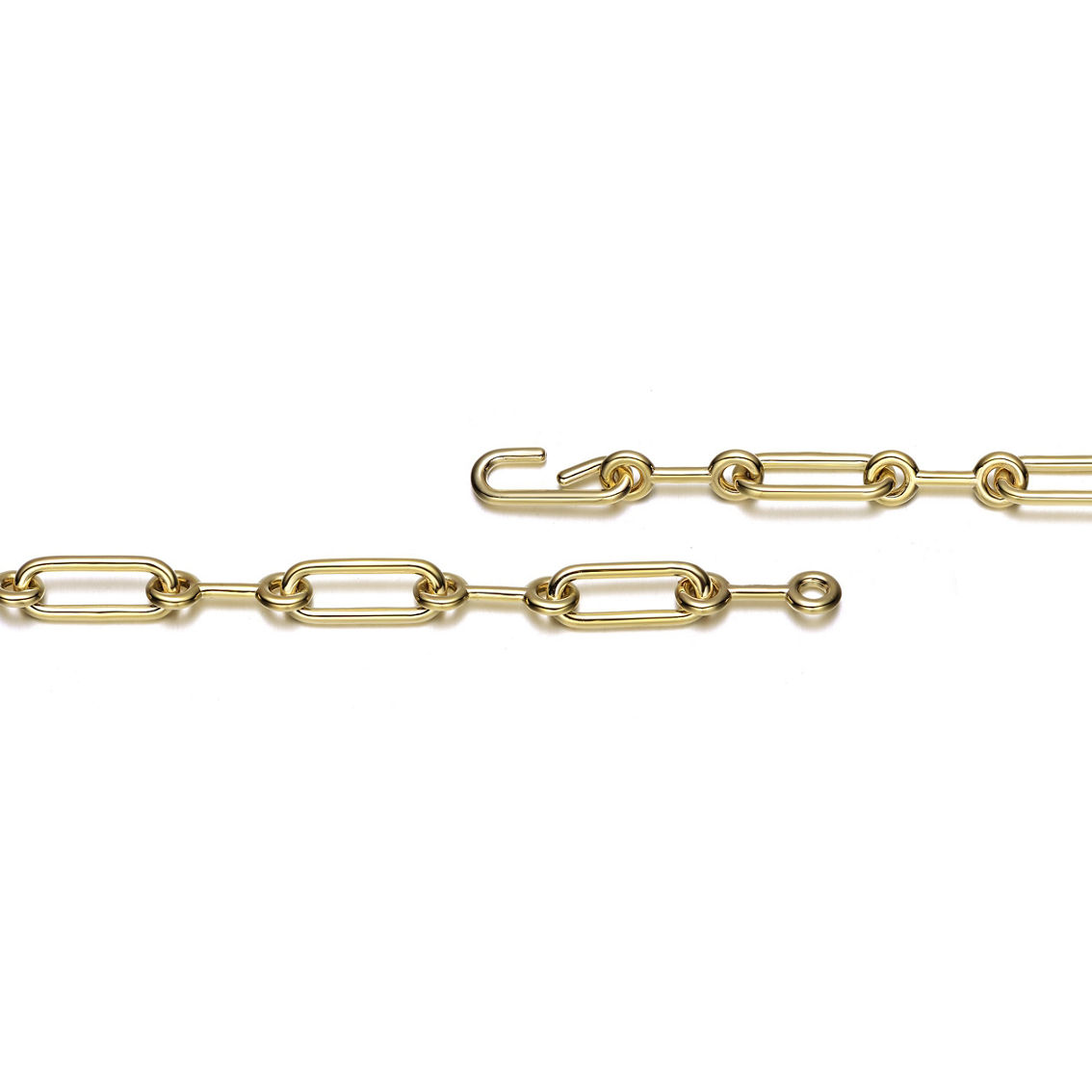 14K Gold Link chain Bracelet - Image 2 of 2