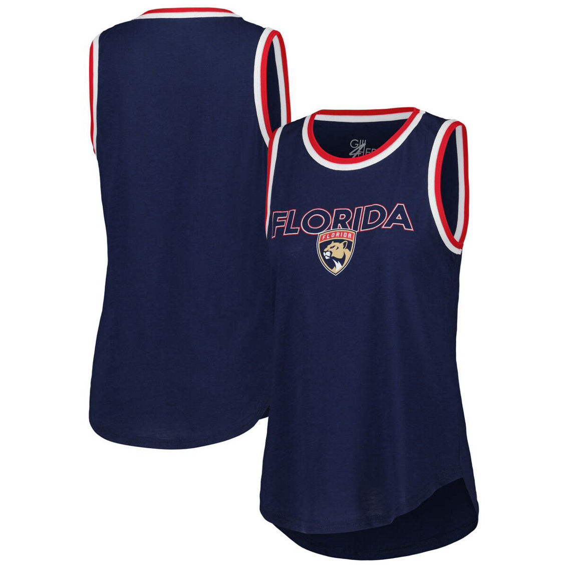 G-III 4Her by Carl Banks Women's Navy Florida Panthers Strategy Tank Top - Image 2 of 4