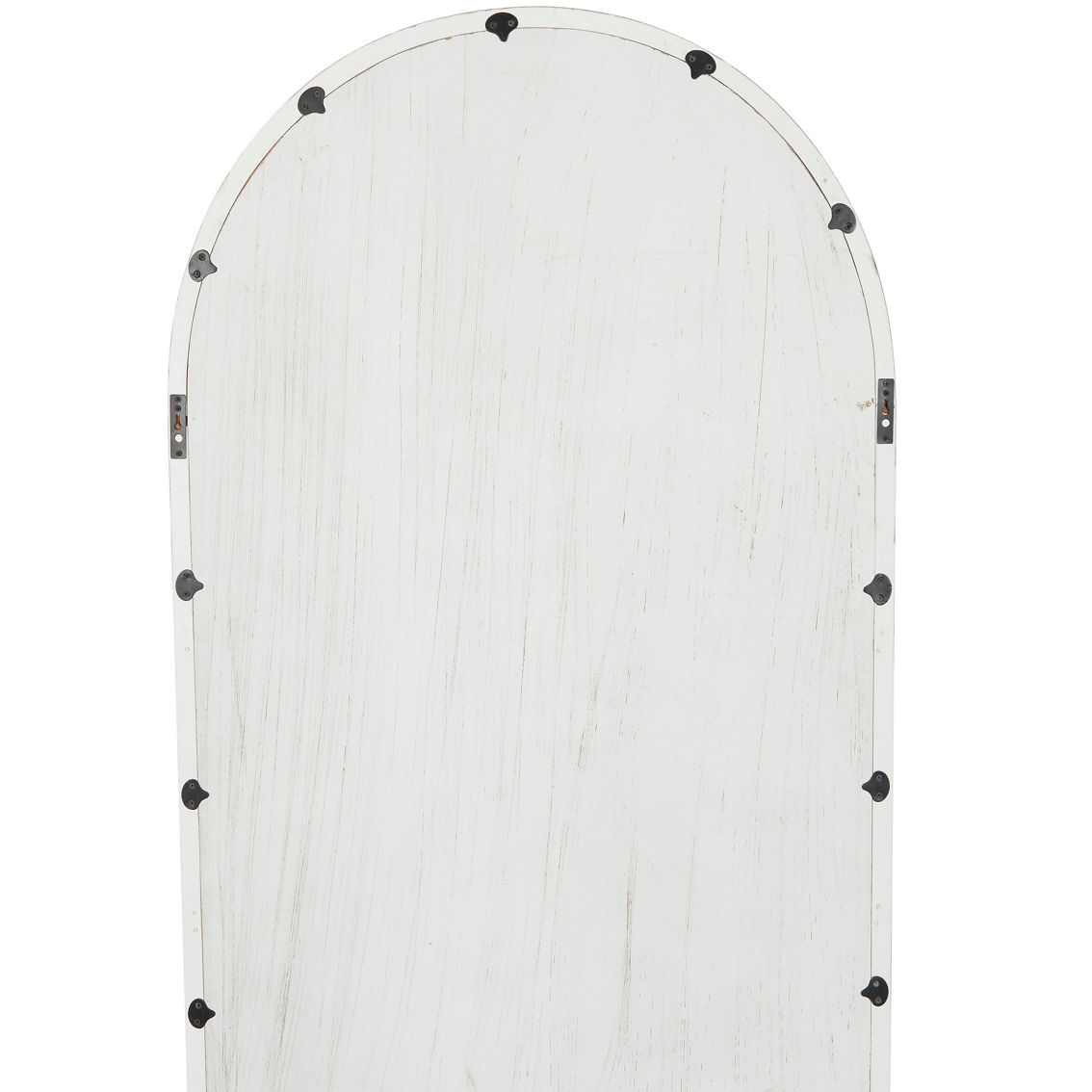 Morgan Hill Home Traditional White Wood Wall Mirror - Image 3 of 5