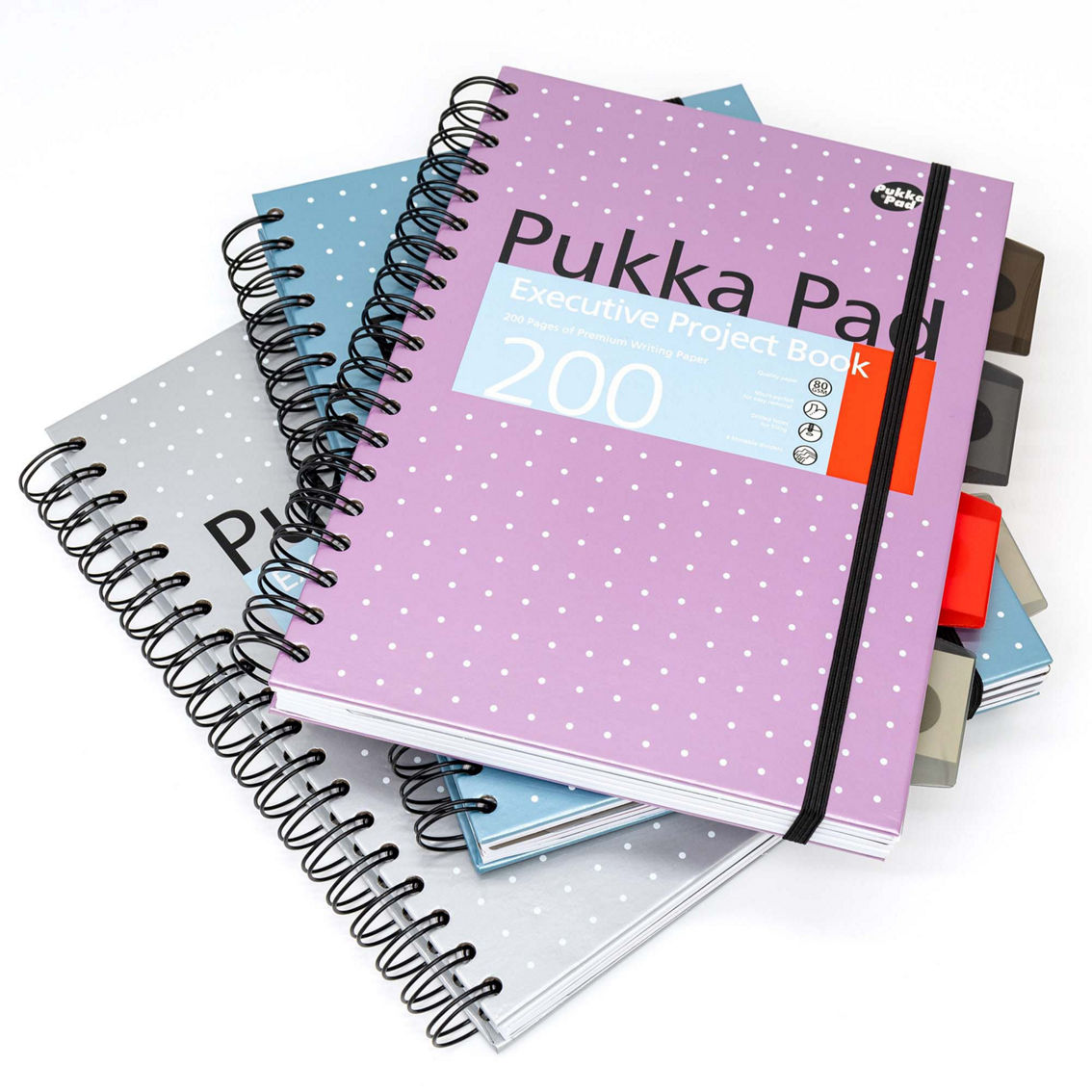 Pukka Pads B5 Metallic Executive Project Books - Assorted - Pack 3 - Image 2 of 5