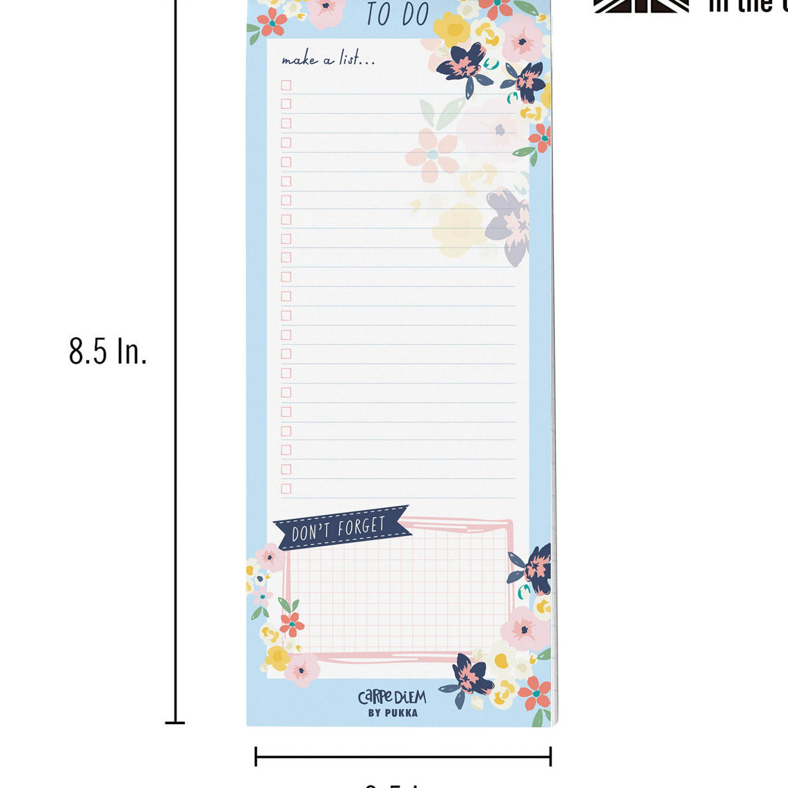 Pukka Pads Magnetic To Do List - Ditzy Floral - Pack 6 - Image 3 of 5
