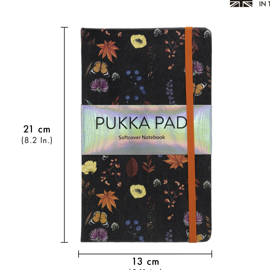 Pukka Pads Bloom Softcover Notebook with Pocket - Cream - Pack 3 - Image 2 of 5