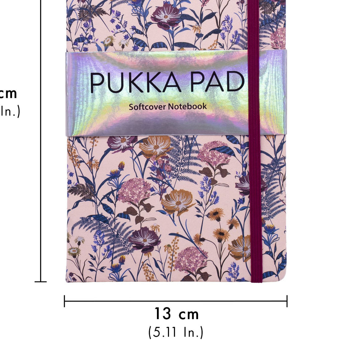 Pukka Pads Bloom Softcover Notebook with Pocket - Black - Pack 3 - Image 2 of 5