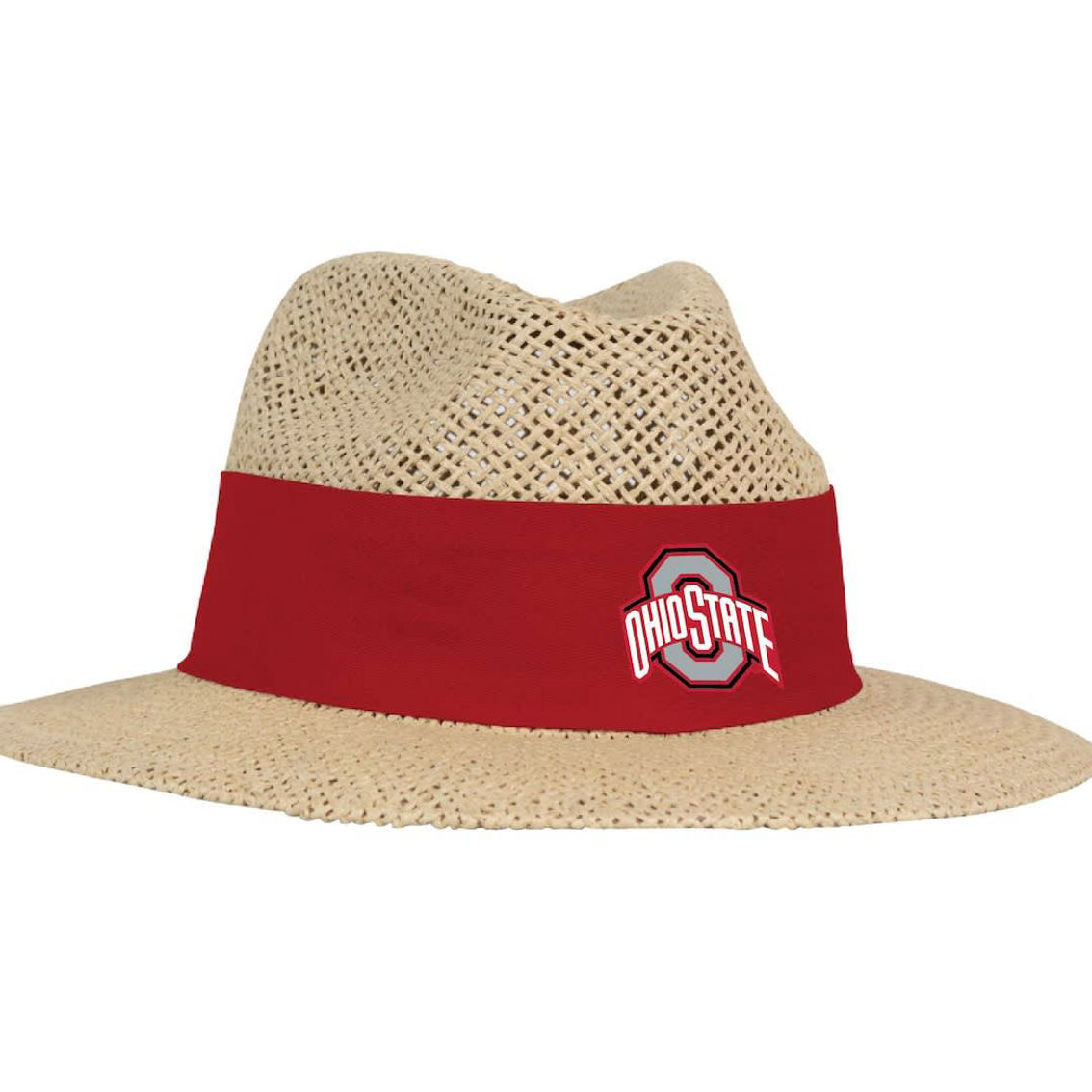 Ahead Men's Ahead Tan Ohio State Buckeyes Wellington Gambler Straw Hat - Image 2 of 2