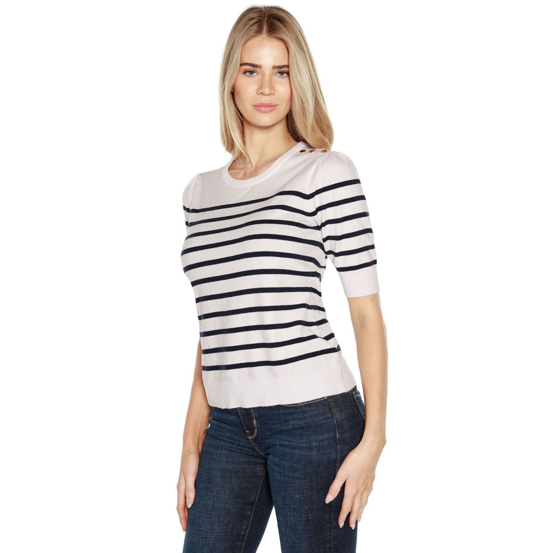 Belldini Breton Stripe Sweater - Image 3 of 4