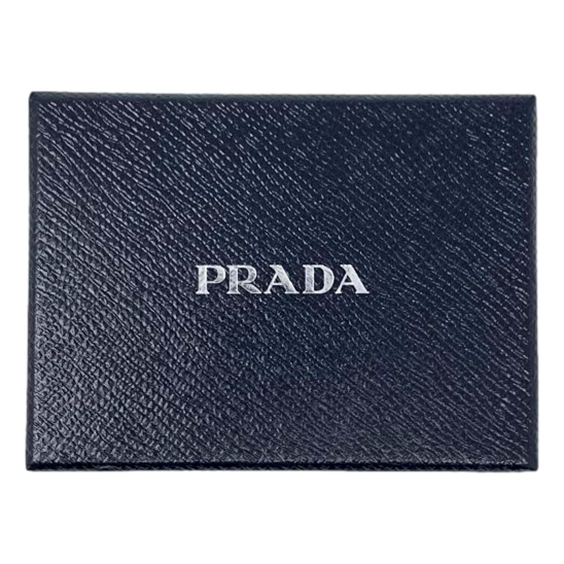 Prada Lipstick Plaque Black Saffiano Leather ID Cardholder Lanyard (New) - Image 4 of 4
