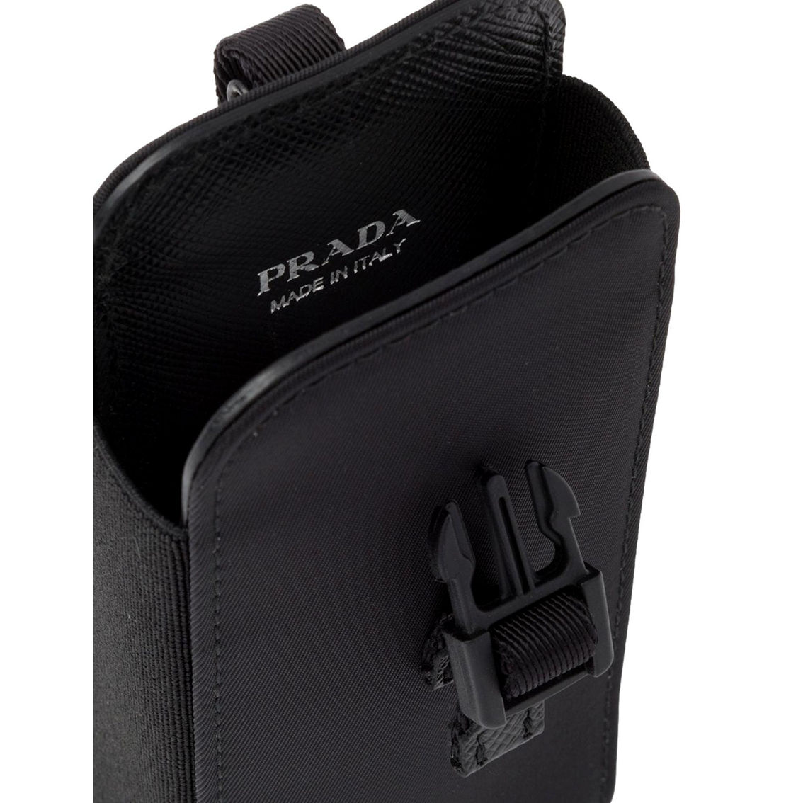 Prada Re-Nylon Black Lanyard Smartphone Holder Case Pouch Bag (New) - Image 2 of 5