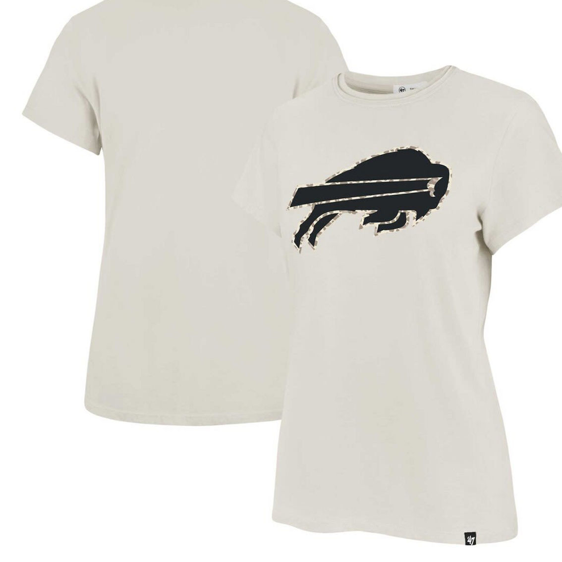 '47 Women's Cream Buffalo Bills Panthera Frankie T-Shirt - Image 2 of 2