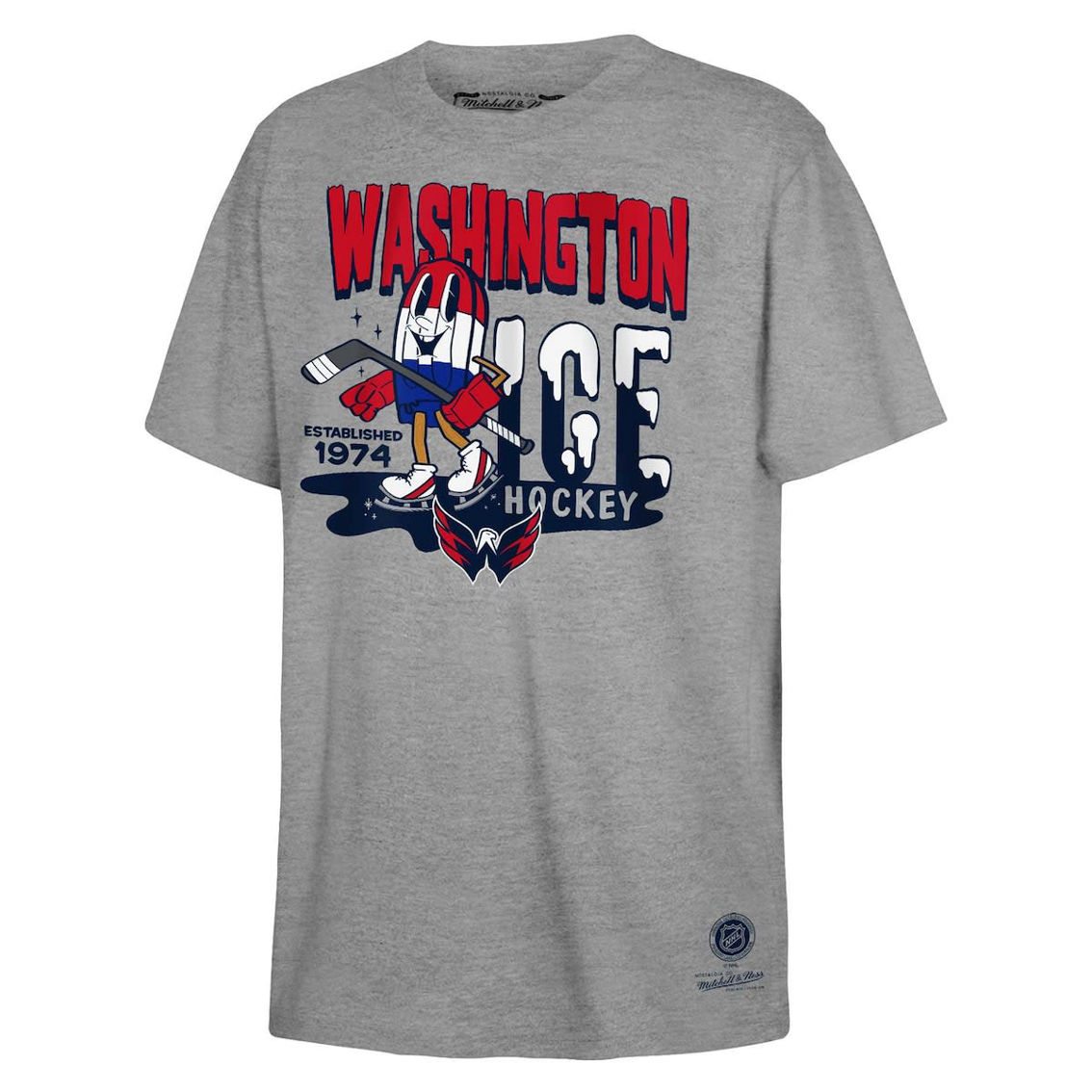 Mitchell & Ness Youth Gray Washington Capitals Popsicle T-Shirt - Image 2 of 2
