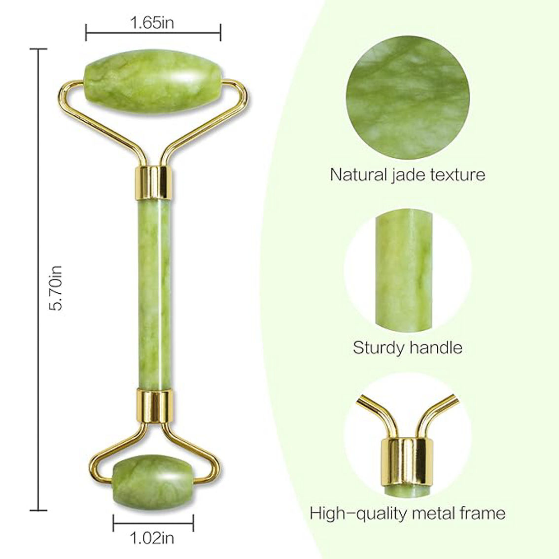 Lovery Unisex 2 Pack Jade Facial Roller - Image 3 of 5