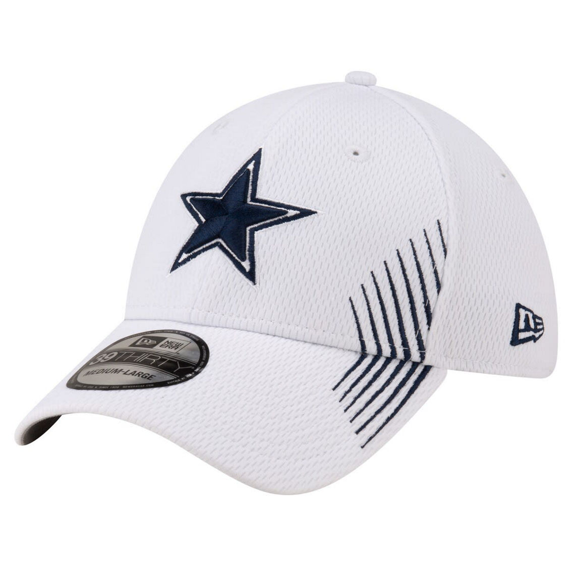 New Era Men's White Dallas Cowboys Active 39THIRTY Flex Hat - Image 2 of 4