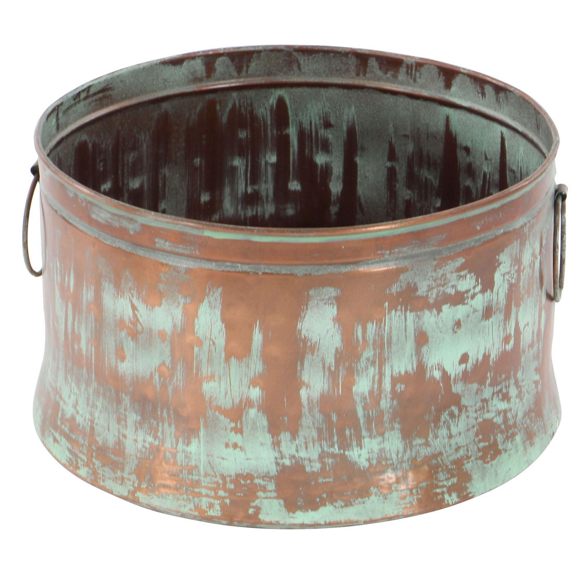 Morgan Hill Home Rustic Copper Metal Planter Set - Image 5 of 5