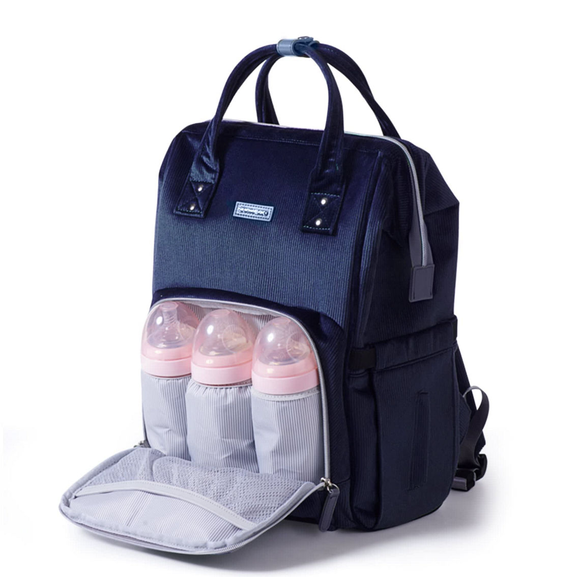Sunveno Corduroy Diaper Bag Backpack - Image 4 of 5