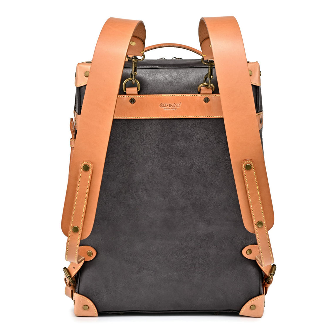 Old Trend Speedwell Trunk Leather Backpack - Image 5 of 5