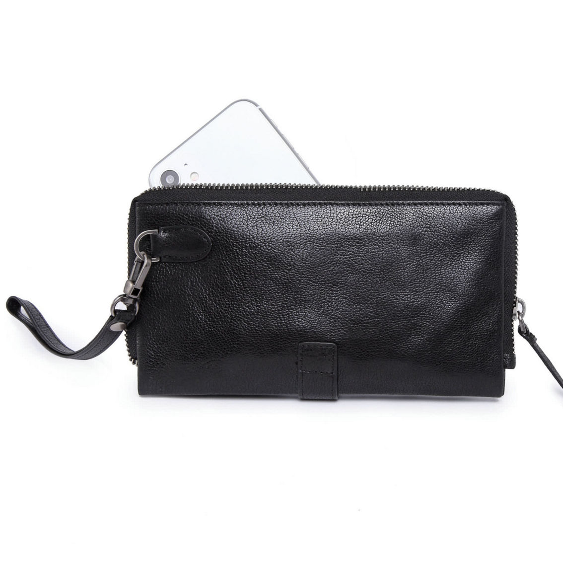 Old Trend Snapper Leather Clutch - Image 4 of 5