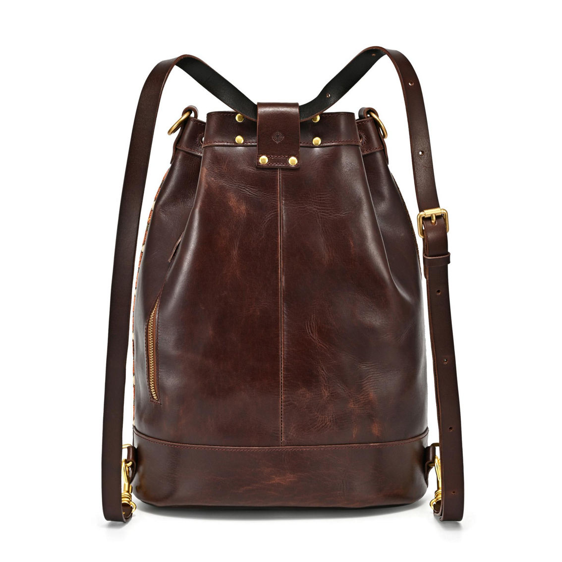 Old Trend Myrtle Convertible Leather Bucket Backpack - Image 5 of 5