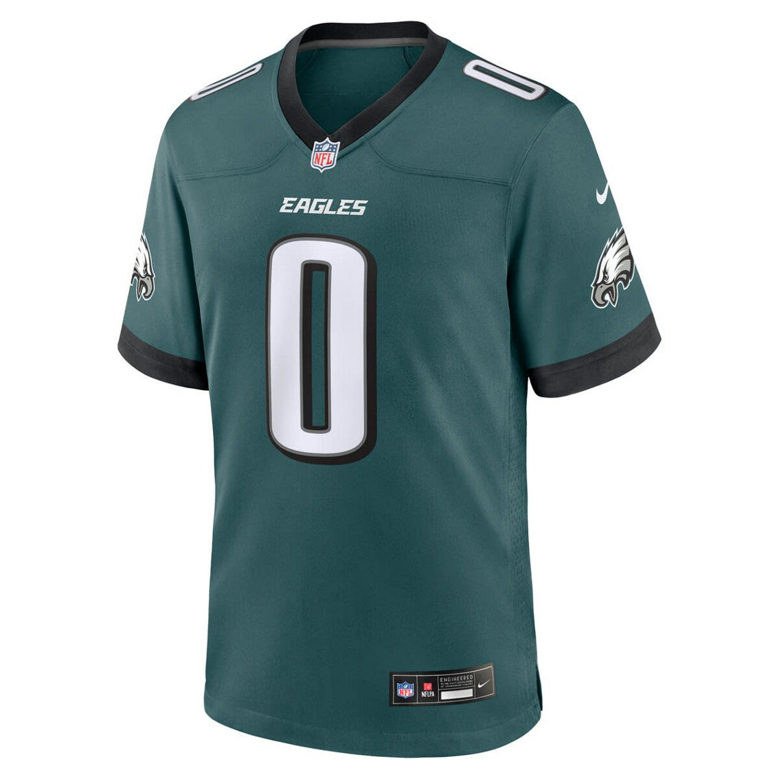 Nike Men's Bryce Huff Midnight Green Philadelphia Eagles Game Player Jersey - Image 3 of 4
