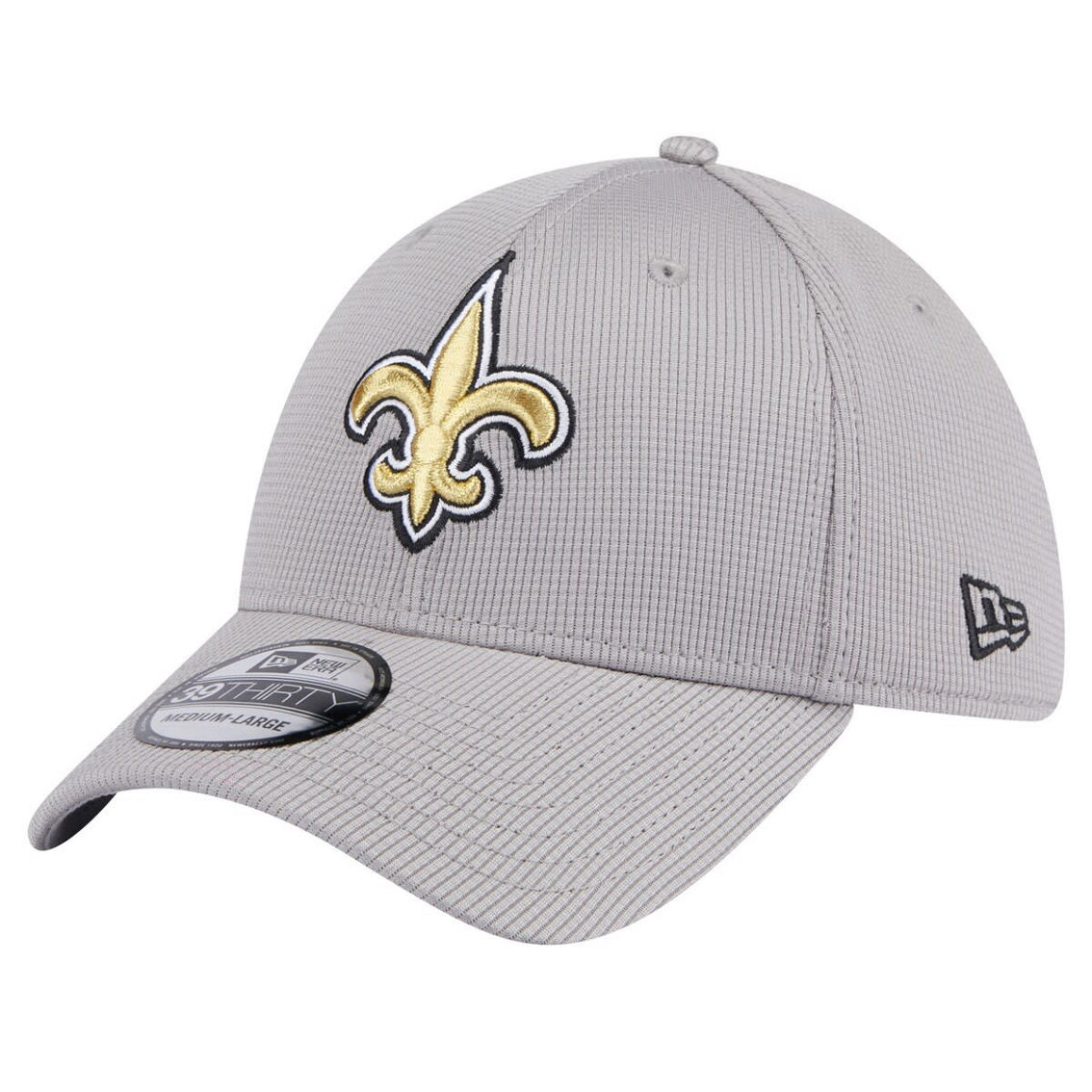 New Era Men's Gray New Orleans Saints Active 39THIRTY Flex Hat - Image 2 of 4