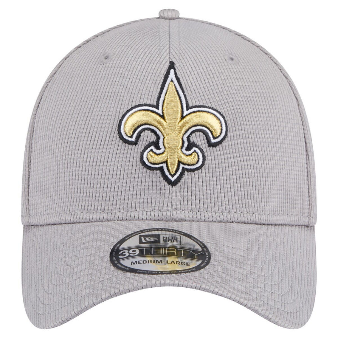 New Era Men's Gray New Orleans Saints Active 39THIRTY Flex Hat - Image 3 of 4