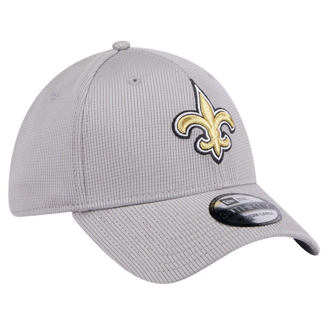 New Era Men's Gray New Orleans Saints Active 39THIRTY Flex Hat - Image 4 of 4