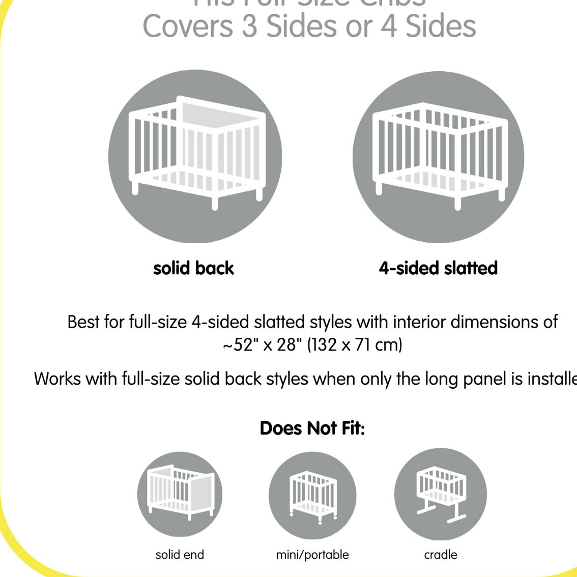 BreathableBaby Breathable Mesh Liner For Full-Size Cribs, Classic - Image 5 of 5
