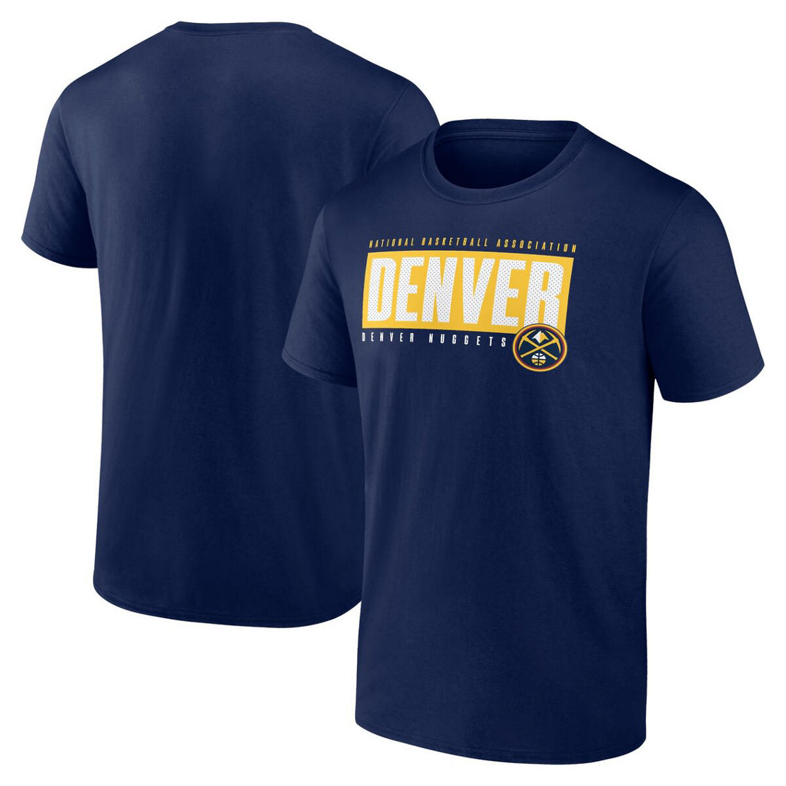 Fanatics Men's Fanatics Navy Denver Nuggets Box Out T-Shirt - Image 2 of 4