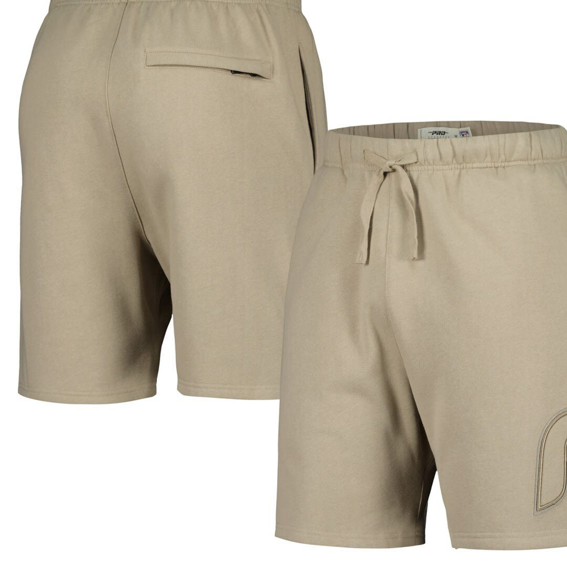 Pro Standard Men's Pewter Philadelphia Phillies Neutral Fleece Shorts - Image 2 of 4