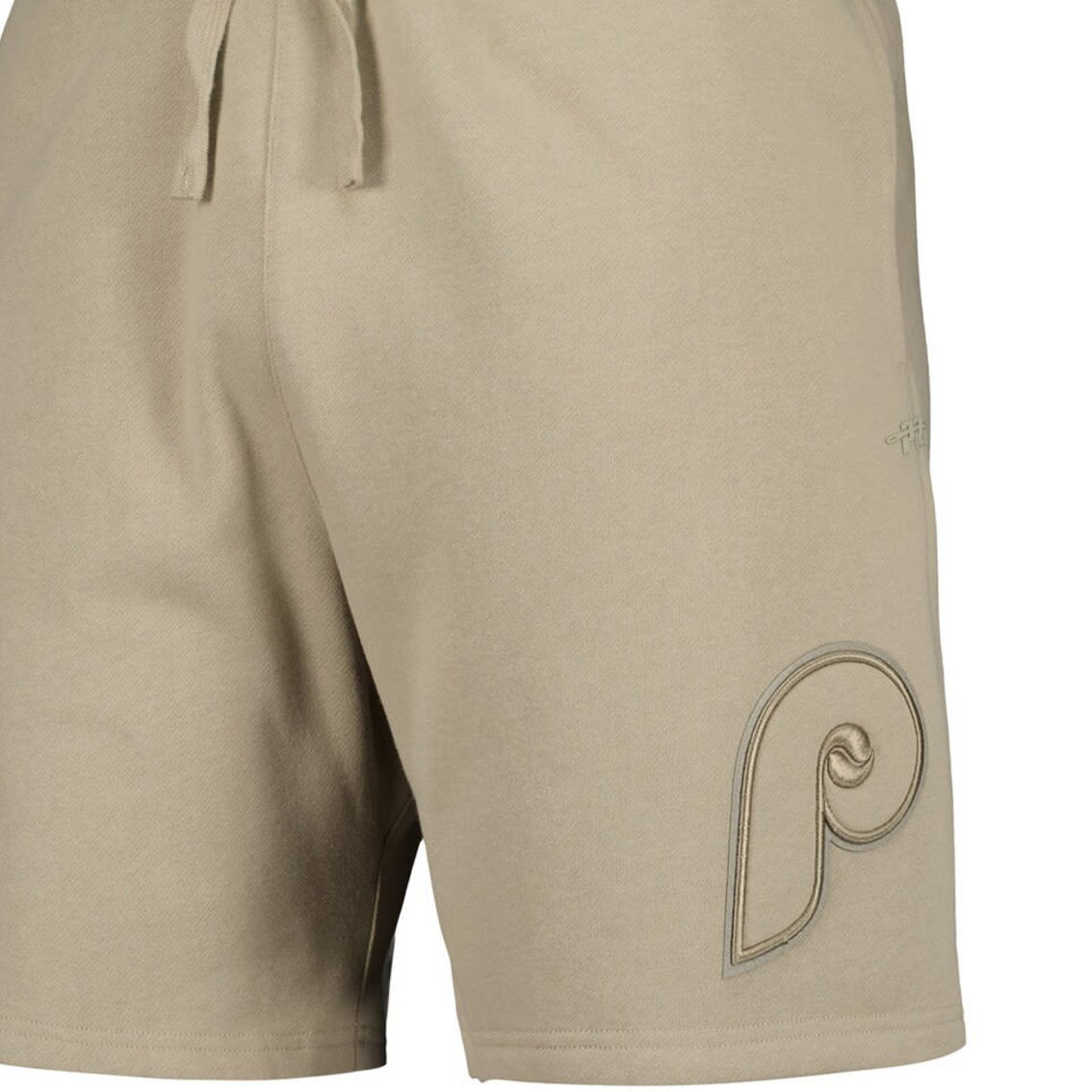 Pro Standard Men's Pewter Philadelphia Phillies Neutral Fleece Shorts - Image 3 of 4