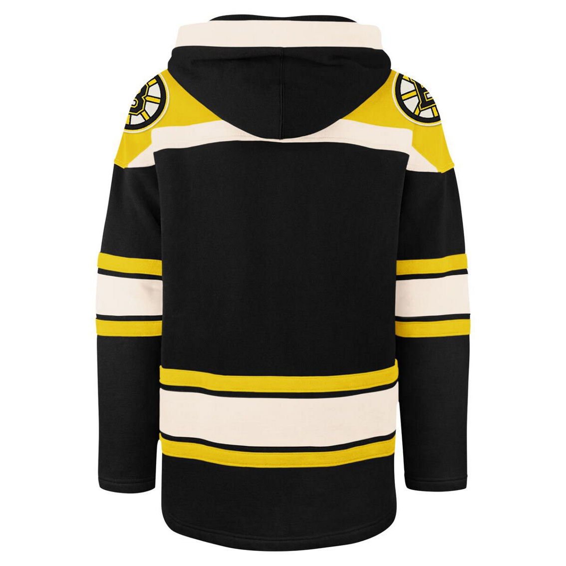 '47 Men's Black Boston Bruins 100th Anniversary Superior Lacer Pullover Hoodie - Image 4 of 4