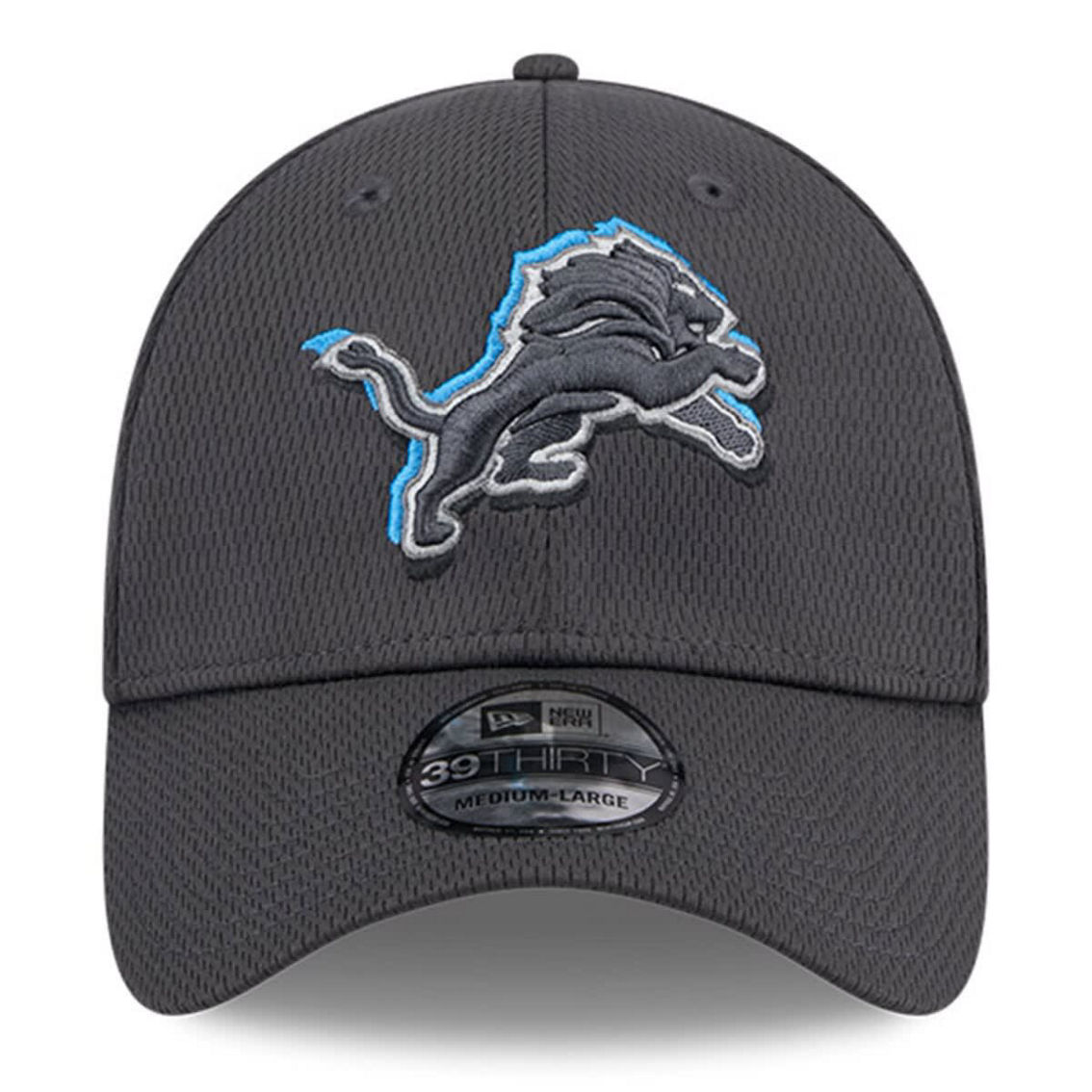 New Era Men's Graphite Detroit Lions 2024 NFL Draft 39THIRTY Flex Hat - Image 3 of 4