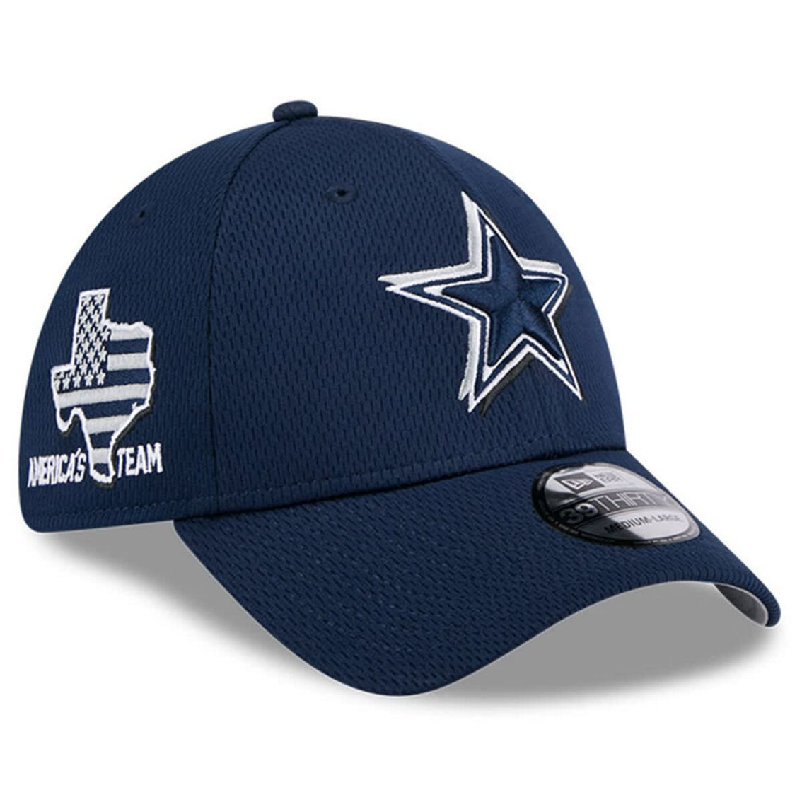 New Era Men's Navy Dallas Cowboys 2024 NFL Draft 39THIRTY Flex Hat - Image 2 of 4