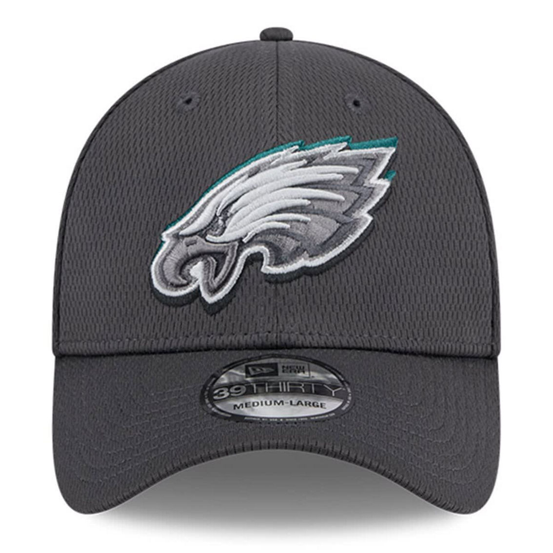 New Era Men's Graphite Philadelphia Eagles 2024 NFL Draft 39THIRTY Flex Hat - Image 3 of 4