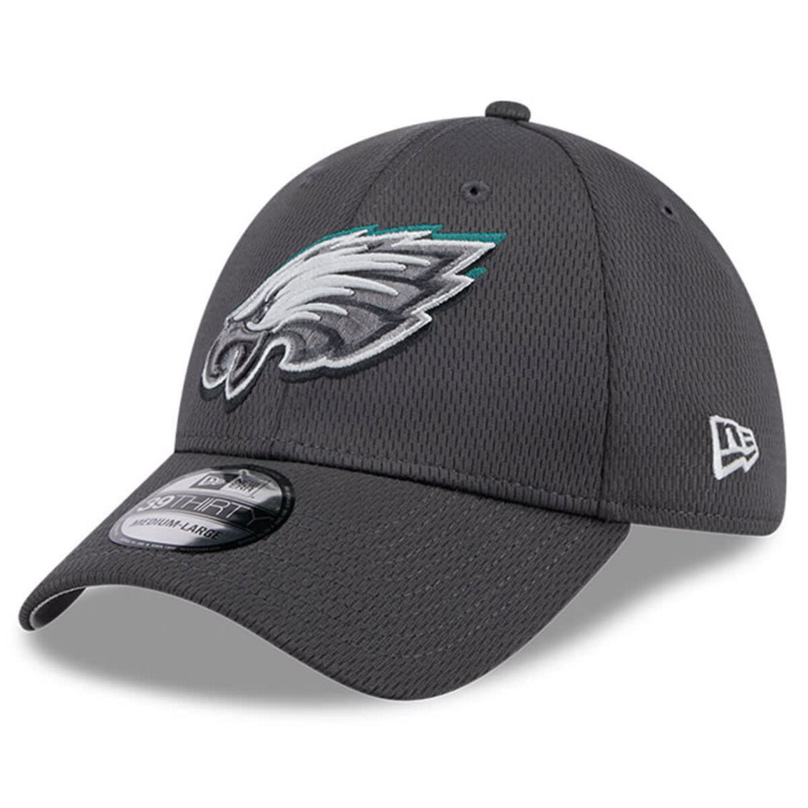 New Era Men's Graphite Philadelphia Eagles 2024 NFL Draft 39THIRTY Flex Hat - Image 4 of 4