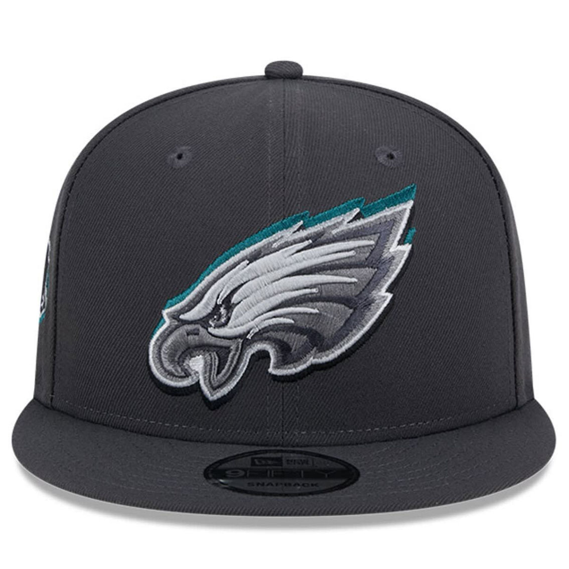 New Era Men's Graphite Philadelphia Eagles 2024 NFL Draft 9FIFTY Snapback Hat - Image 3 of 4