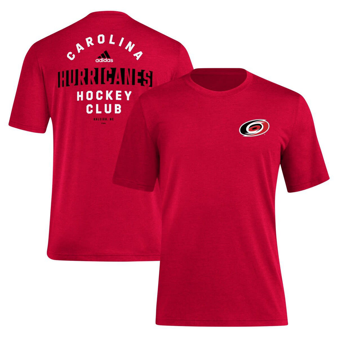 adidas Men's Red Carolina Hurricanes Blend T-Shirt - Image 2 of 4