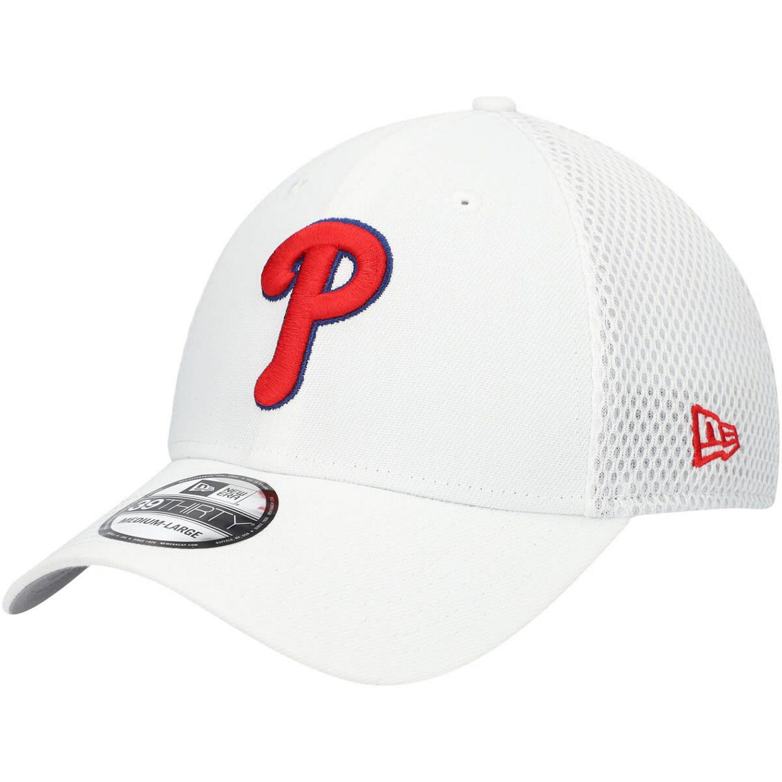 New Era Men's White Philadelphia Phillies REPREVE Neo 39THIRTY Flex Hat - Image 2 of 4