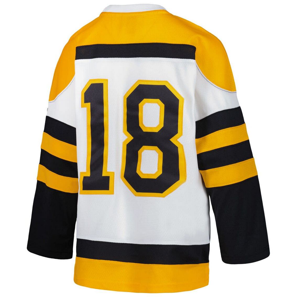 Mitchell & Ness Youth Willie O'Ree White Boston Bruins 1958 Blue Line Player Jersey - Image 4 of 4