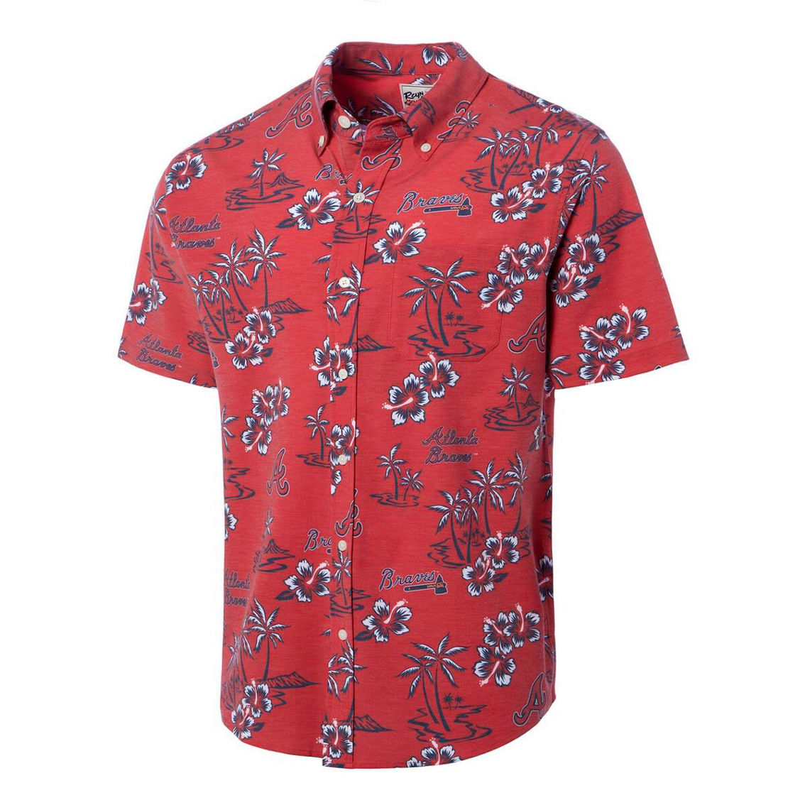 Reyn Spooner Men's Red Atlanta Braves Kekai Button-Down Shirt - Image 3 of 4