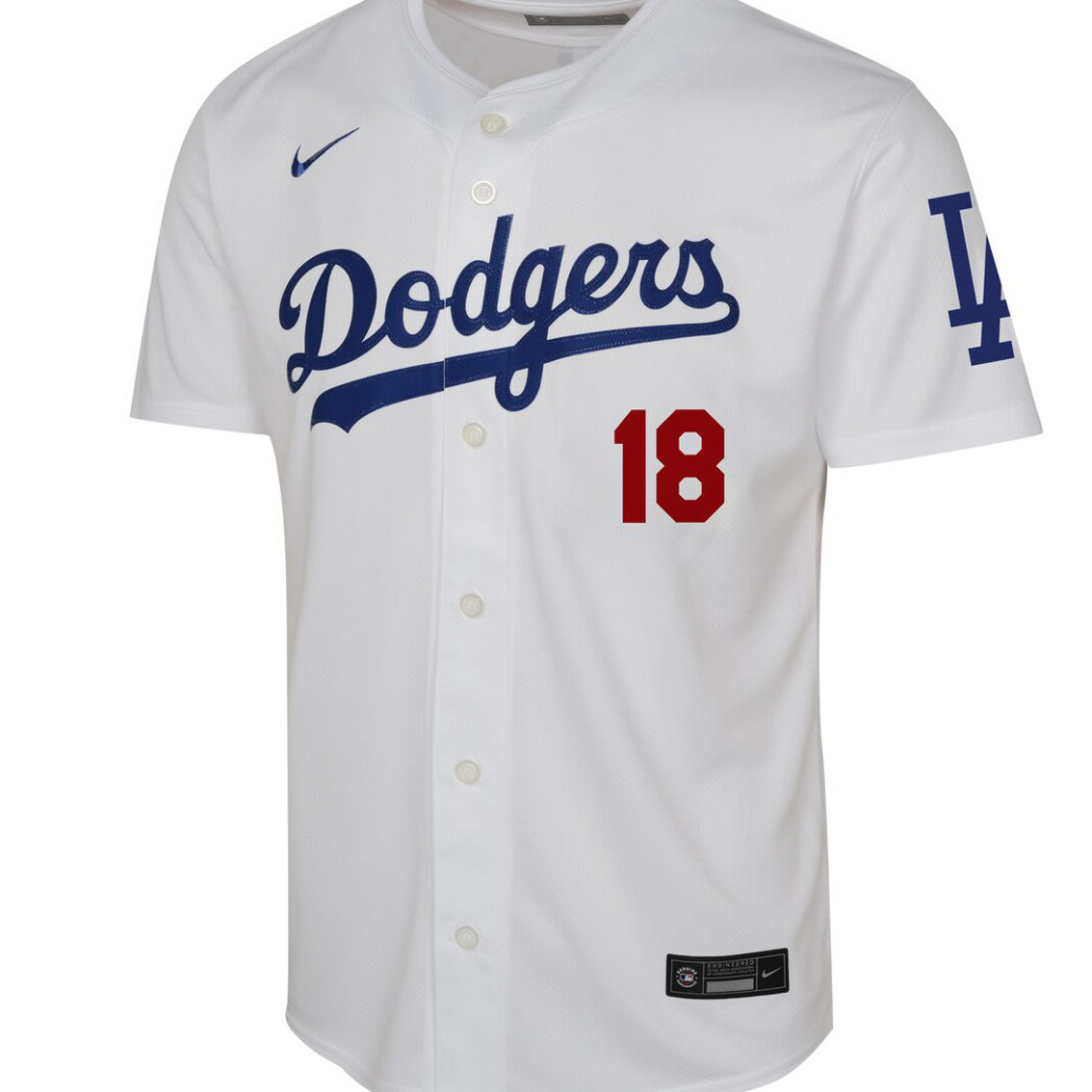 Nike Youth Yoshinobu Yamamoto White Los Angeles Dodgers Home Limited Player Jersey - Image 3 of 4