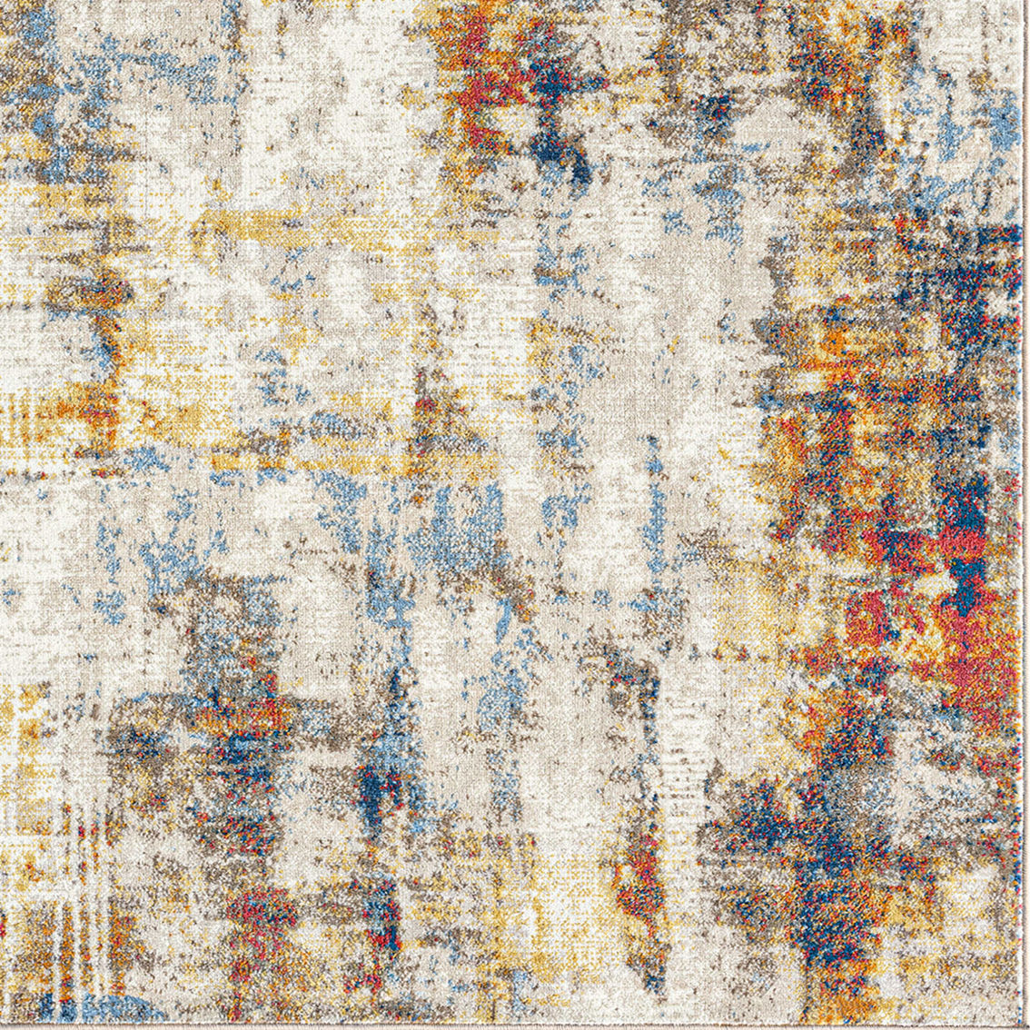 Tayse Clay Contemporary Abstract Rectangle Area Rug - Image 2 of 5