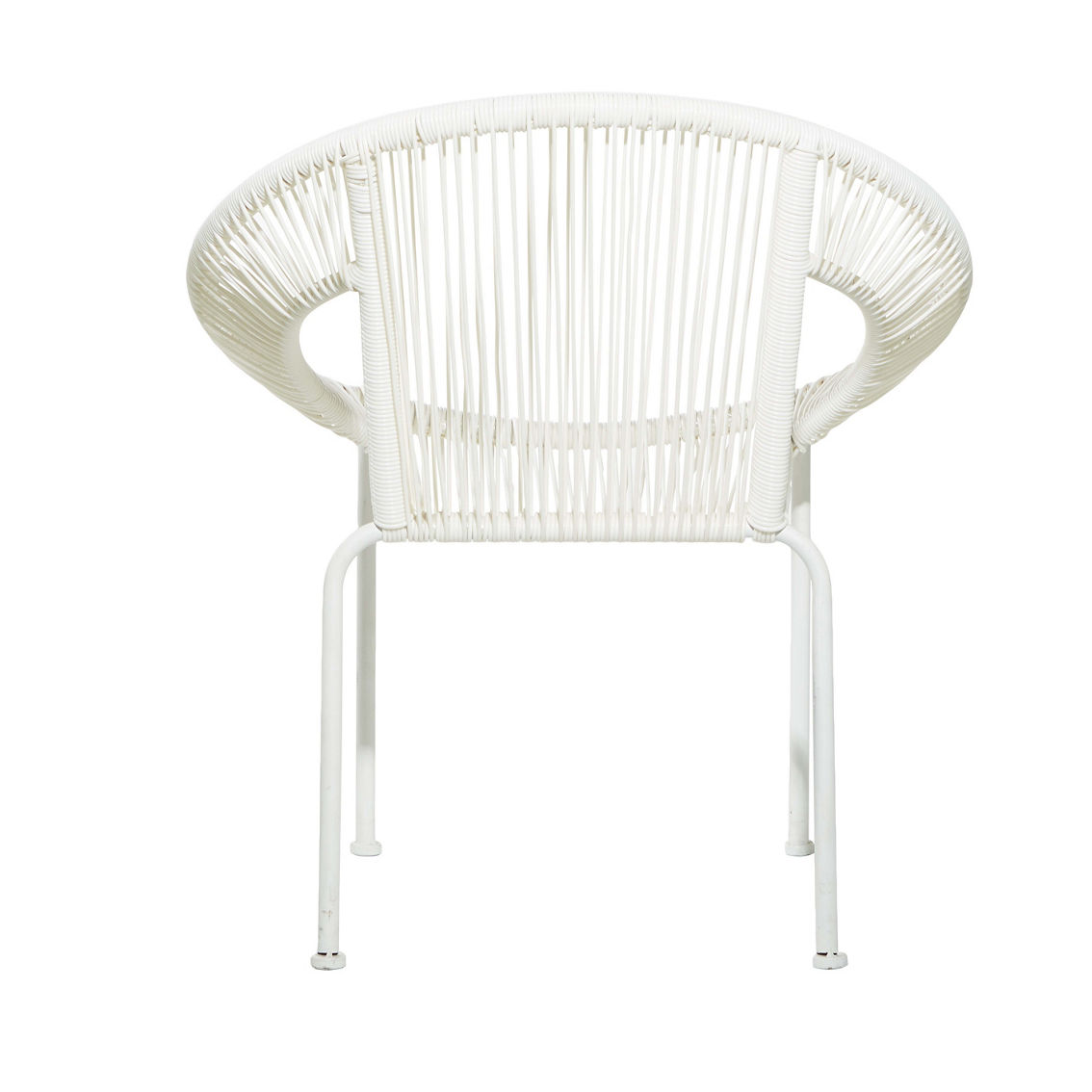 Morgan Hill Home Contemporary Black Plastic Rattan Outdoor Chair - Image 3 of 5