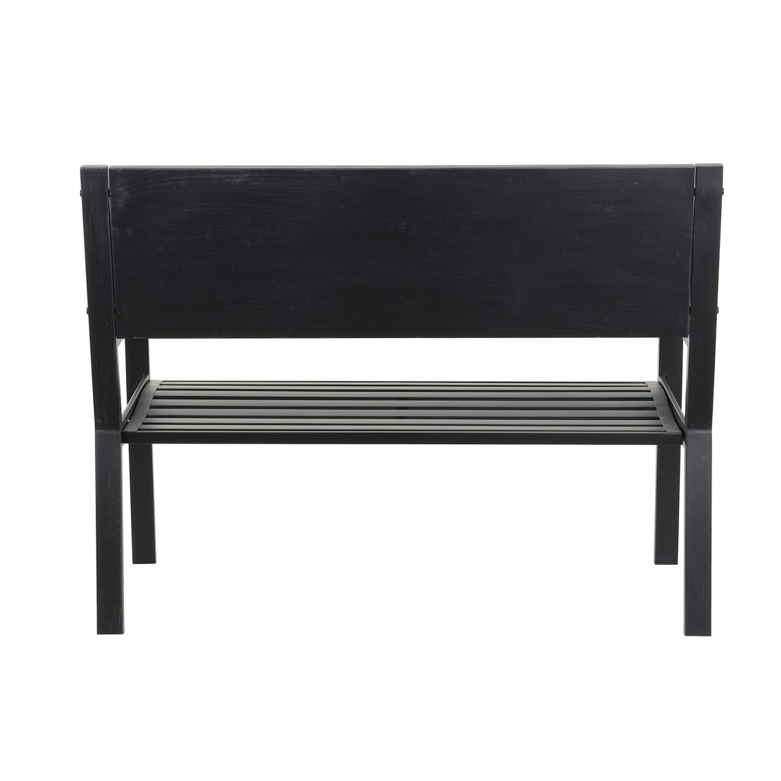 Morgan Hill Home Traditional Black Metal Outdoor Bench - Image 3 of 5