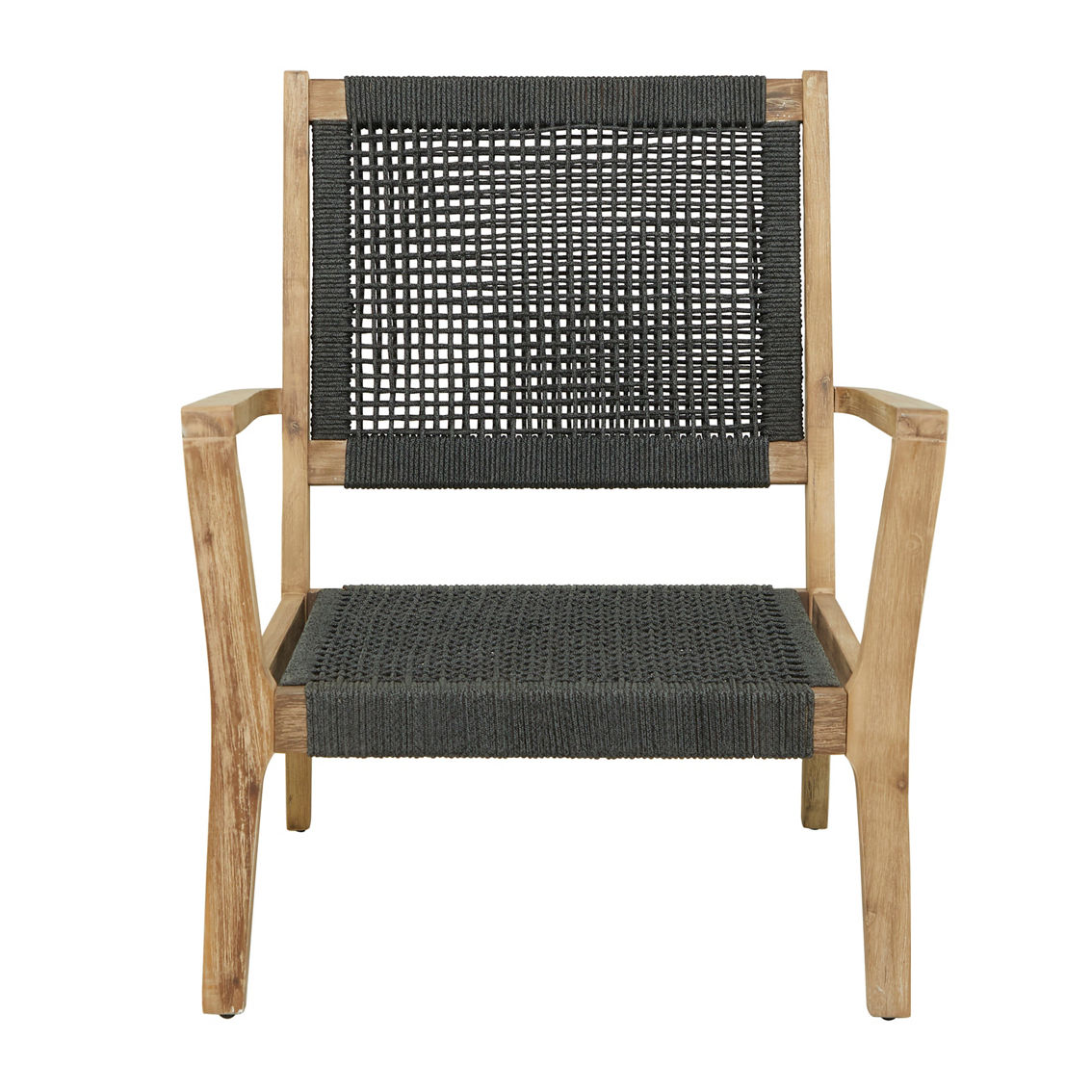 Morgan Hill Home Contemporary Dark Gray Wood Outdoor Chair - Image 4 of 5