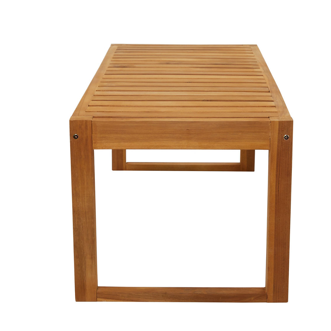 Morgan Hill Home Contemporary Brown Teak Wood Outdoor Coffee Table - Image 5 of 5